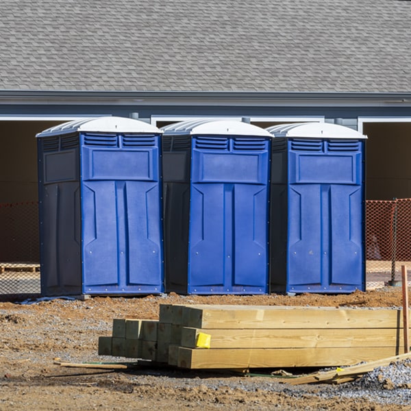 what is the expected delivery and pickup timeframe for the porta potties in Mason